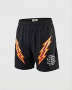 Herren Netz-Trainingshose Kurz Elastikbund Logo-Applikation