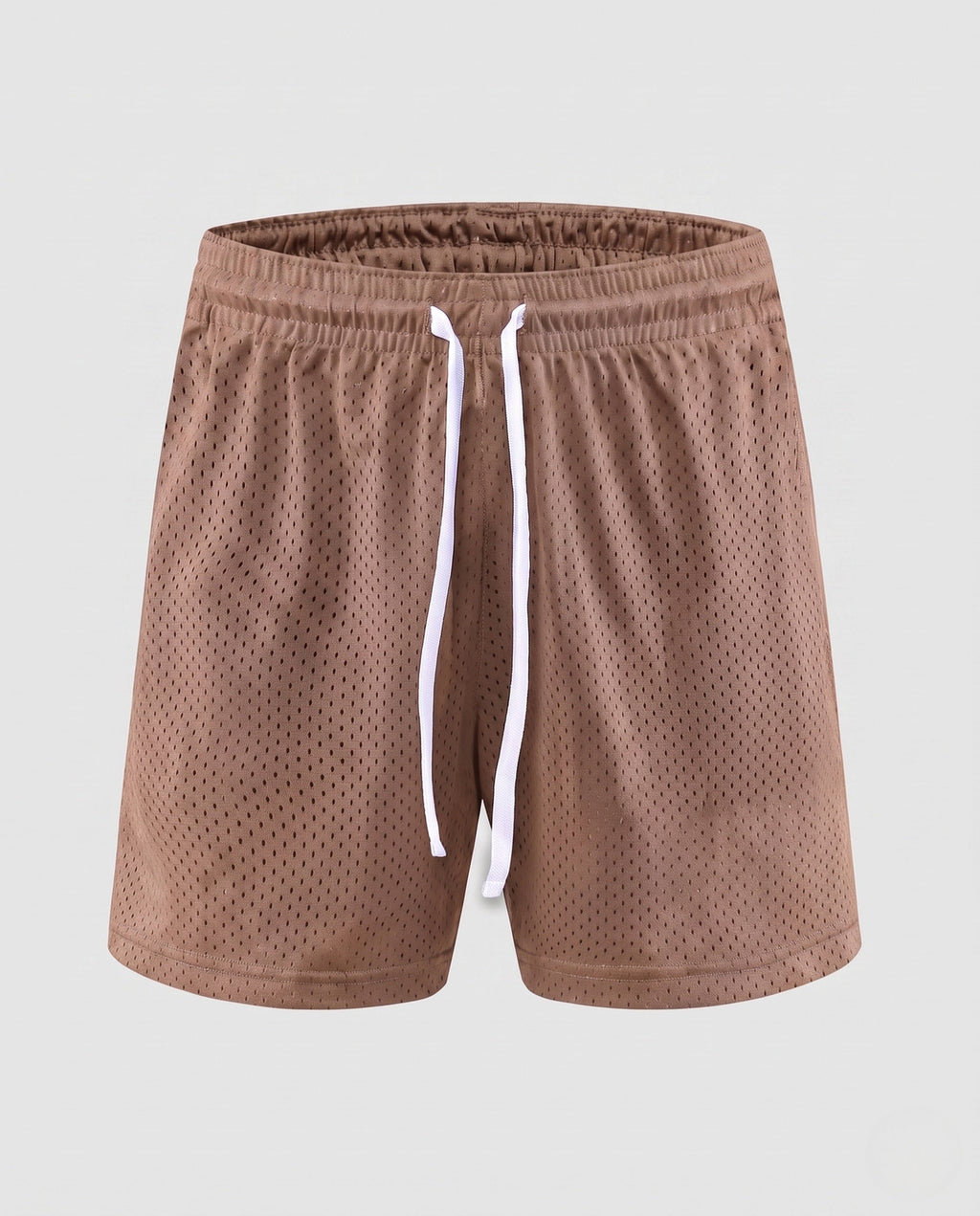 Herren Sportliche Trainingsshorts mit atmungsaktivem Mesh-Gewebe R&B