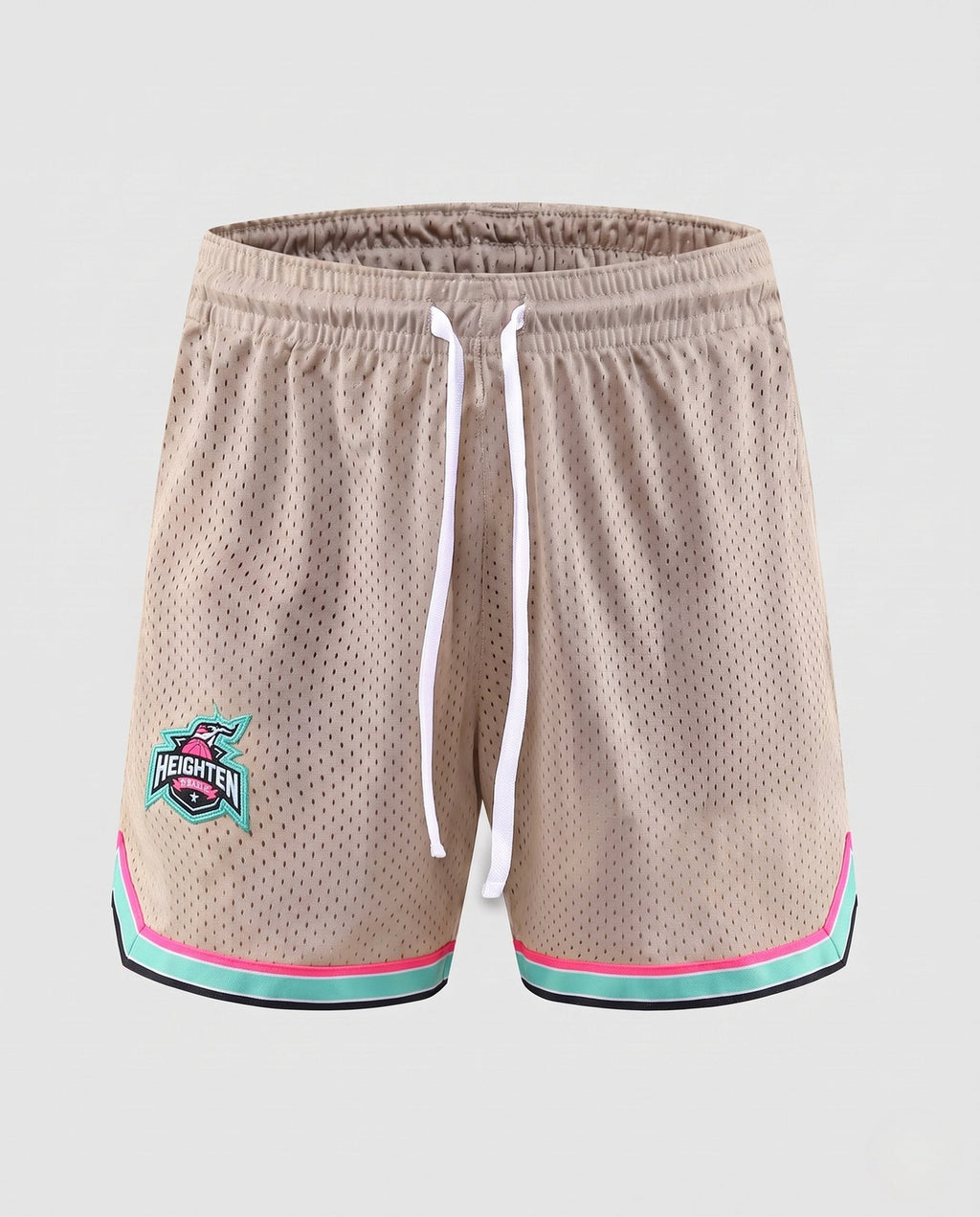 Herren Sportliche Trainingsshorts mit atmungsaktivem Mesh-Gewebe R&B