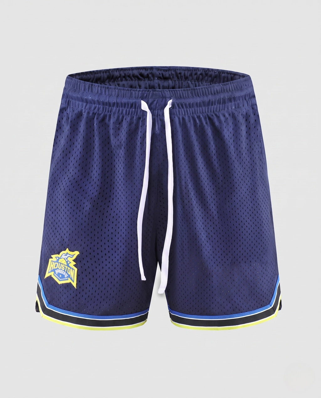 Herren Sportliche Trainingsshorts mit atmungsaktivem Mesh-Gewebe R&B