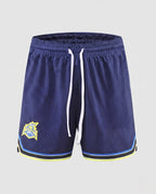 Herren Sportliche Trainingsshorts mit atmungsaktivem Mesh-Gewebe R&B