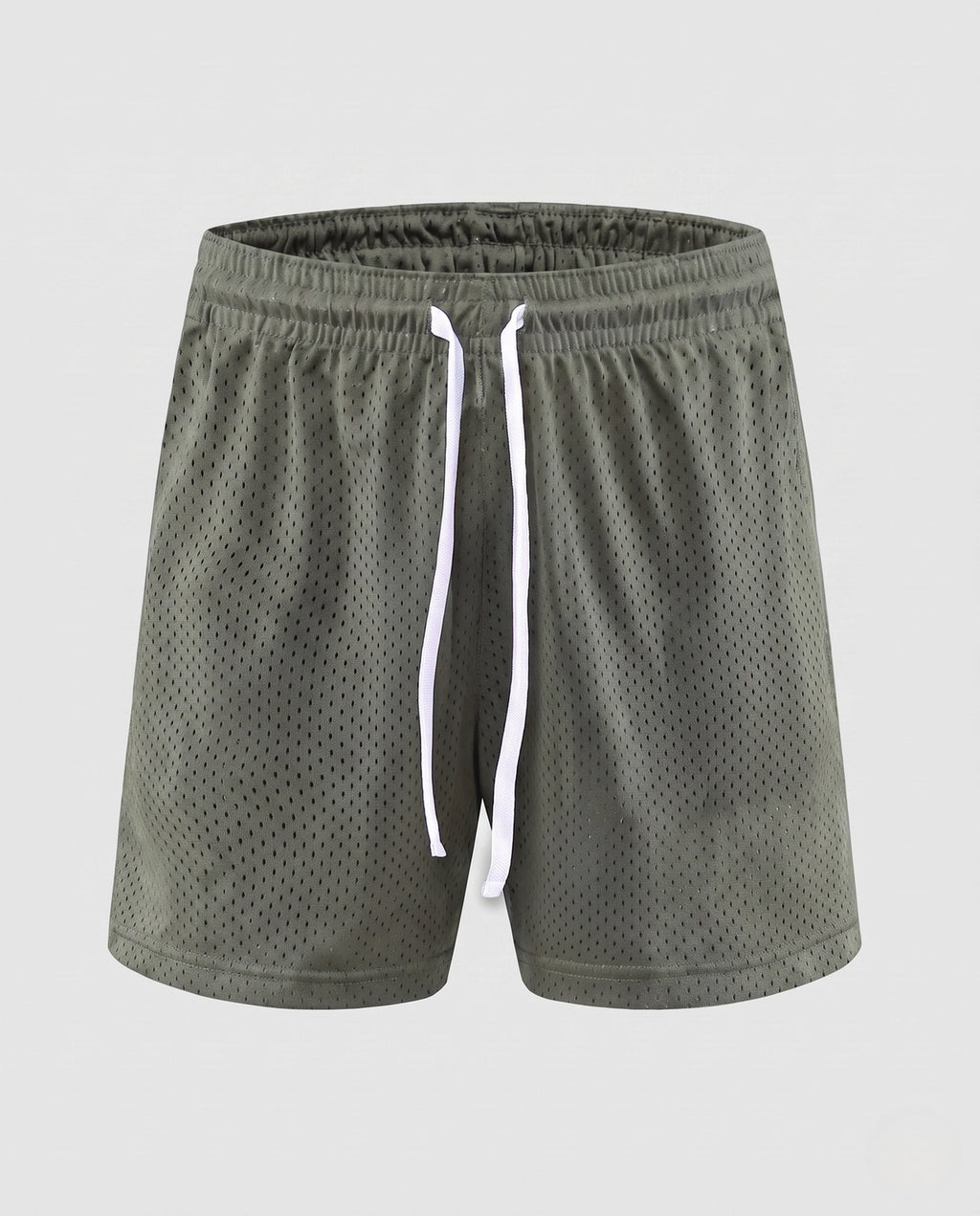 Herren Sportliche Trainingsshorts mit atmungsaktivem Mesh-Gewebe R&B