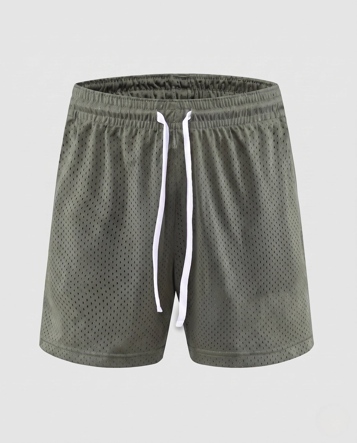 Herren Sportliche Trainingsshorts mit atmungsaktivem Mesh-Gewebe R&B