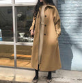 EB | Langer Gürtelt trenchcoat - Elegante Winteroberbekleidung