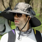 Solar Fan Fisherman's Hat - Solar Energy & USB Charging | Kalsten