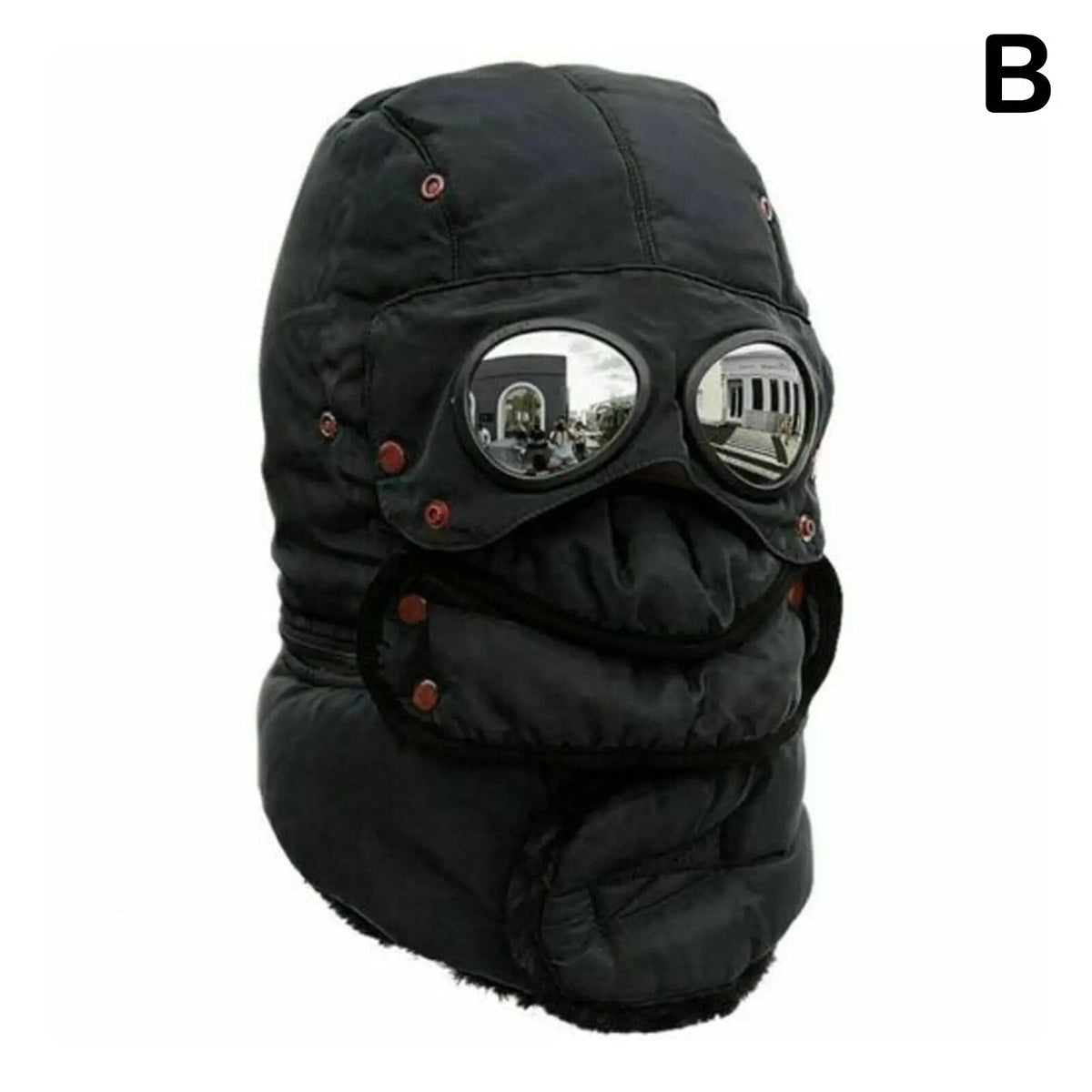 Polar Vision Thermo Winddichte Gesichtsmasken-Mütze