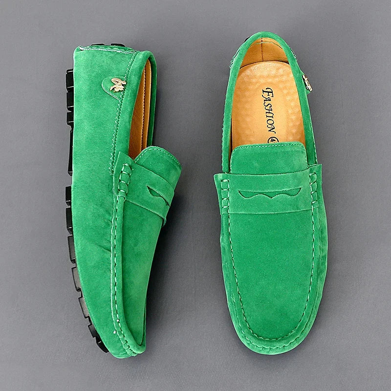Rutschfeste Wildleder-Halbschuhe EB