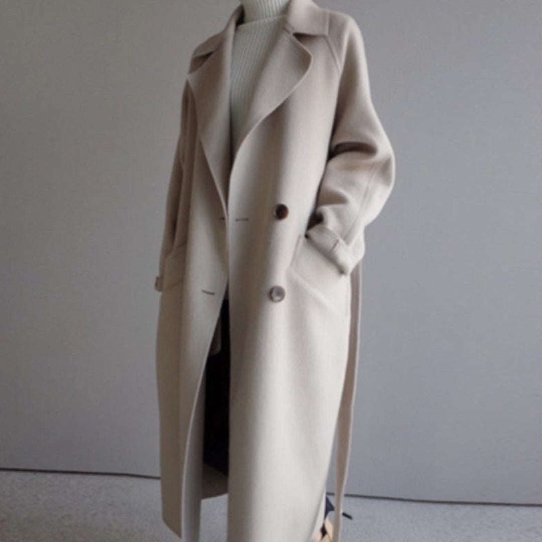 EB | Damen Warme Trench Mantel - Langarm