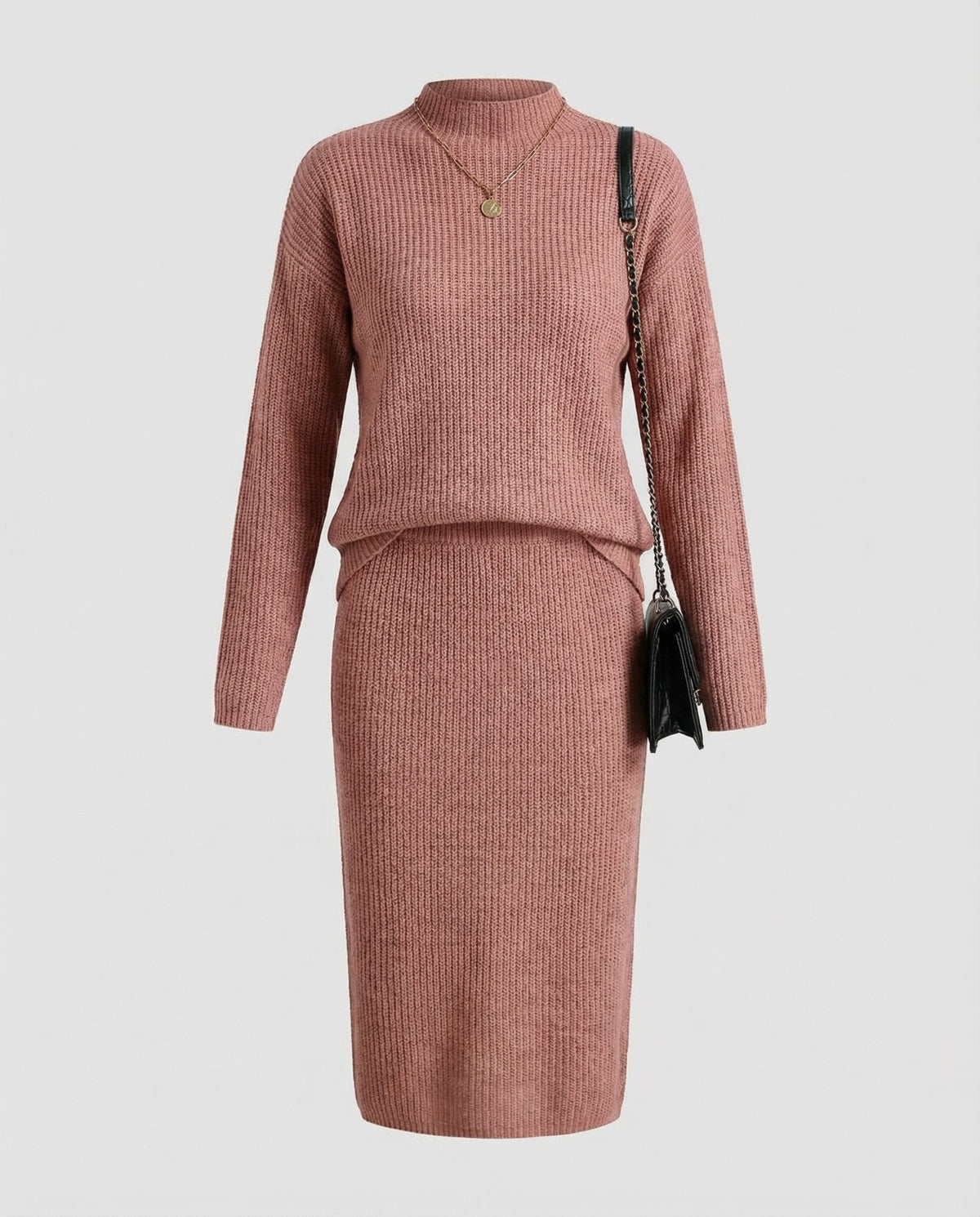 Elegantes Strickset Pullover Rock | EB