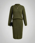 Elegantes Strickset Pullover Rock | EB