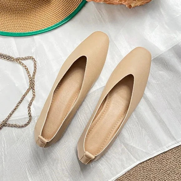 Retro Schuhe mit quadratischer Zehenform EB