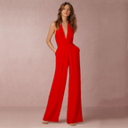 Luftiger langer Jumpsuit mit weitem Bein