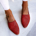 Braune Geflochtene Slipper EB