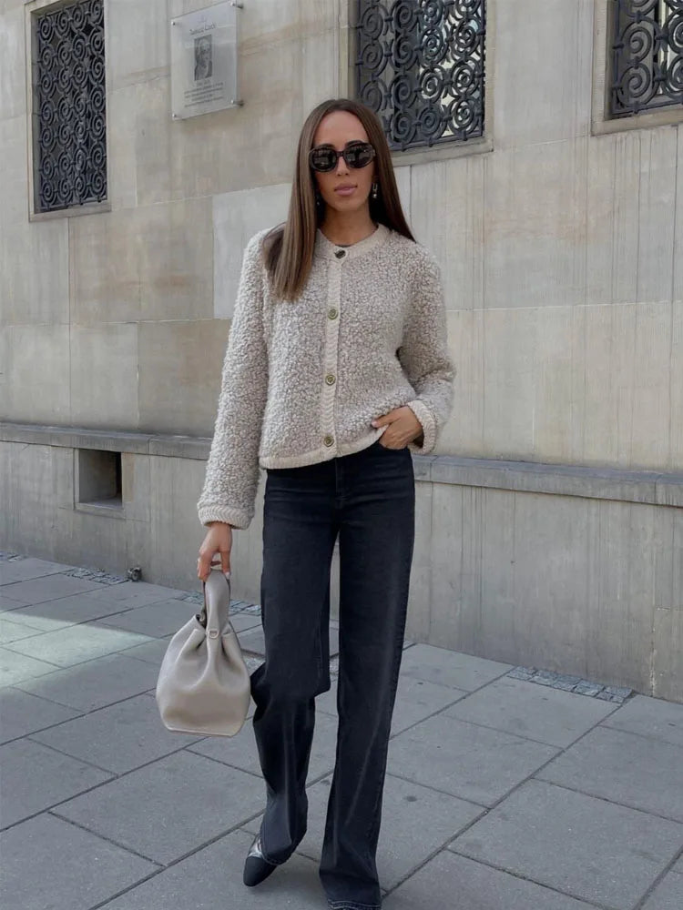 EB | Damen-Teddy-Mantel - Lässig