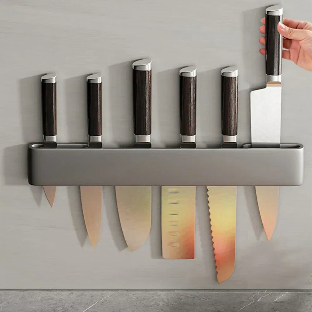 Tovik | Knivestativ i Rustfrit Stål | Sikker & Elegant Køkkenopbevaring