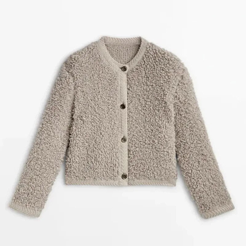 EB | Damen-Teddy-Mantel - Lässig