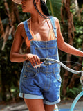 Ärmelloser Denim-Jumpsuit für Damen