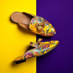 Schuhe mit floralen Quasten EB