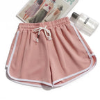 EB | Damen Streifenshorts mit Atmungsaktivem, Elastischem Bund