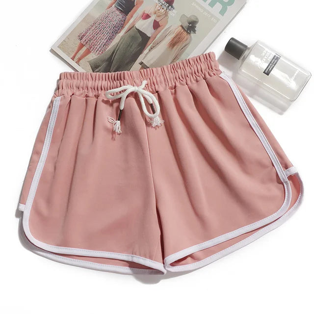 EB | Damen Streifenshorts mit Atmungsaktivem, Elastischem Bund