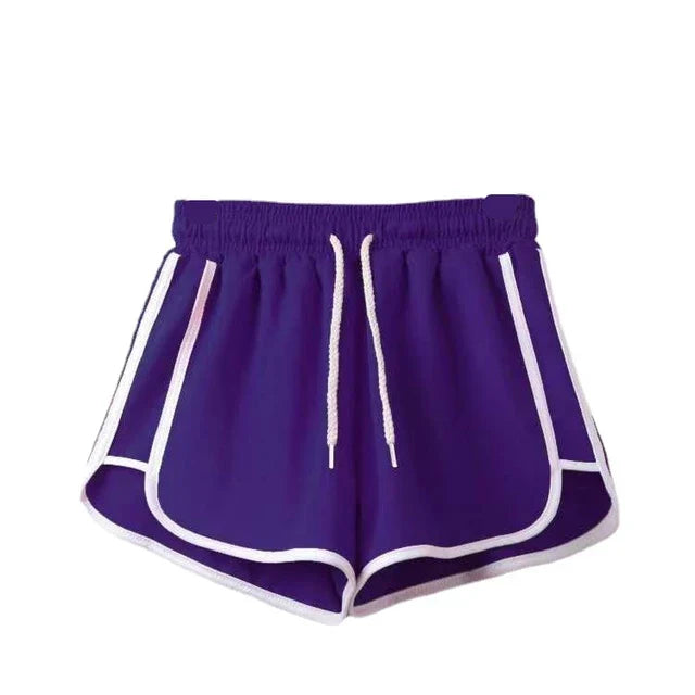 EB | Damen Streifenshorts mit Atmungsaktivem, Elastischem Bund