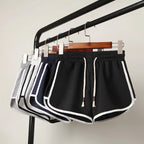 EB | Damen Streifenshorts mit Atmungsaktivem, Elastischem Bund