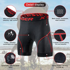 Atmungsaktive Mesh-Radhose mit Gel-Polsterung für Herren