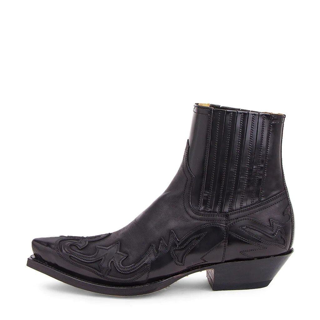 Damen Cowboy Stiefel Western Stil Kunstleder Bequeme Passform EB