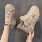 Atmungsaktive Sommer-Schuhe für Damen mit dicken Sohlen EB EB
