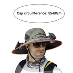 Solar Fan Fisherman's Hat - Solar Energy & USB Charging | Kalsten