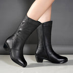 Damen-Boots mit Plateau & Blockabsatz EB EB