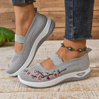 Blumenbestickte Mesh Slip-On Schuhe EB EB