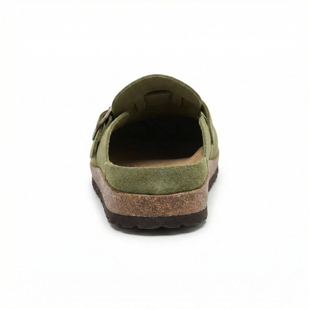 Clogs - Damen Retro Wildleder Slip-On Mule EB