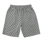 EB | Schachbrettmuster Kurzarm-Shorts-Set