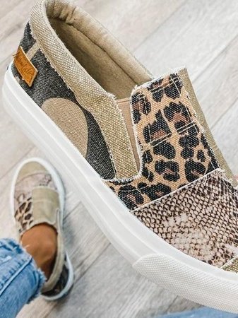 Bequeme Warme Weiche Atmungsaktive Slip On Damen Schuhe EB