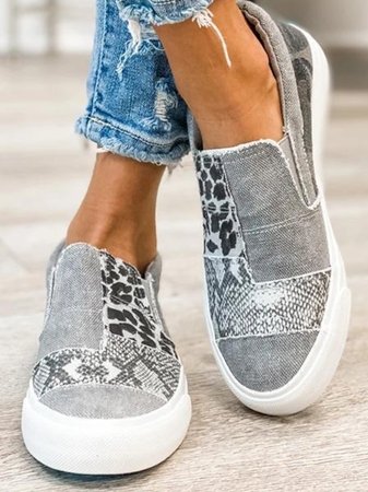 Bequeme Warme Weiche Atmungsaktive Slip On Damen Schuhe EB