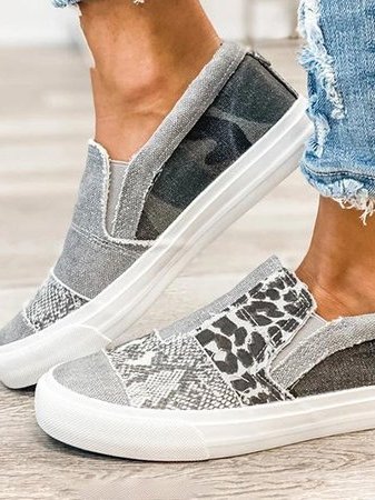 Bequeme Warme Weiche Atmungsaktive Slip On Damen Schuhe EB