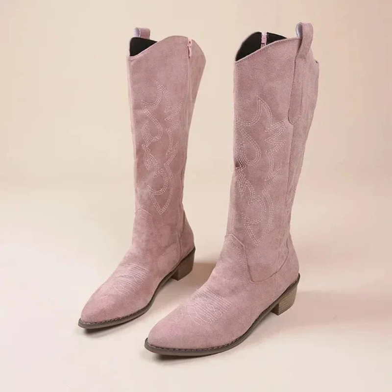 Bequeme Warme Western Klassisch Robuste Schöne Stiefel EB