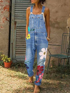 Ärmelloser Jeans-Jumpsuit
