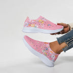 Schmetterlingsdruck Slip-On Schuhe EB