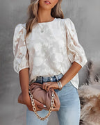 EB | Puffärmeliges Chiffonhemd