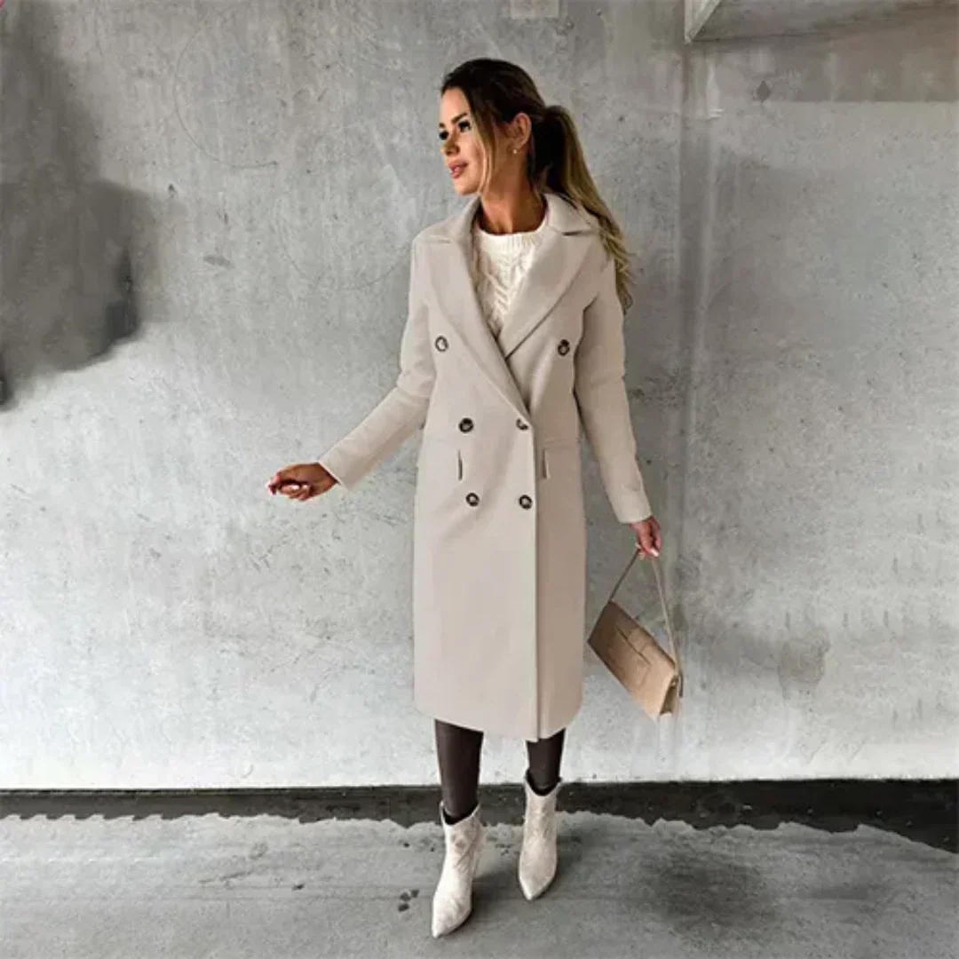 EB | Damen Warme Trench Mantel - Winter