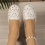 Blumige perforierte Loafer EB EB