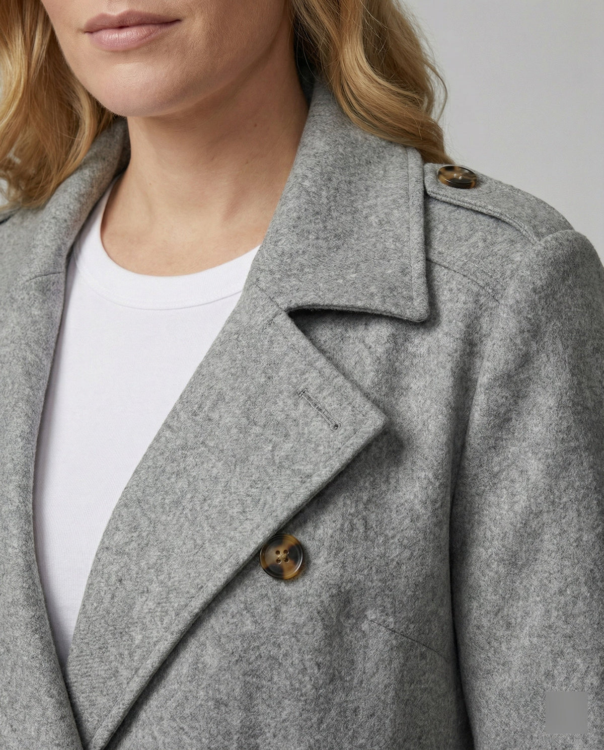 Damen Eleganter lang geschnittener Überwurf mit Doppelknotung EB