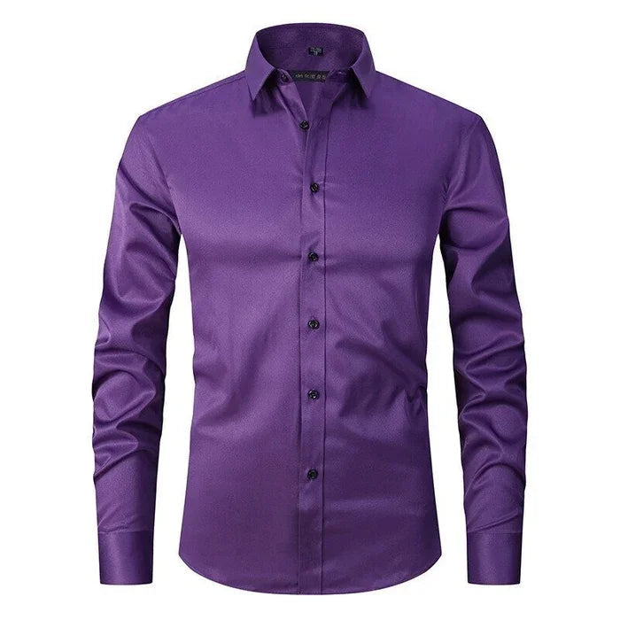 Bügelfreies Stretch Hemd Herren Slim Fit | EB