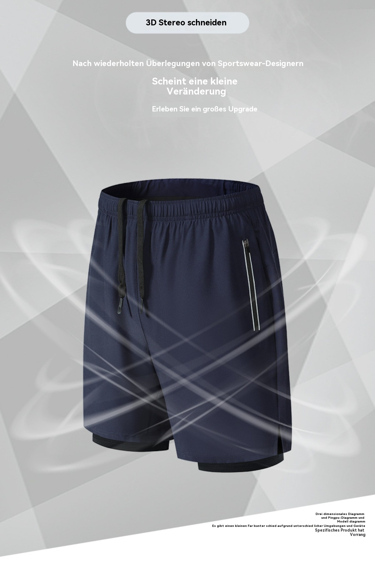 EB | Große, doppelt gefütterte Sportshorts