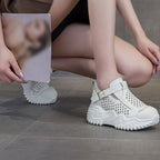 Atmungsaktive Sommer-Schuhe für Damen mit dicken Sohlen EB EB