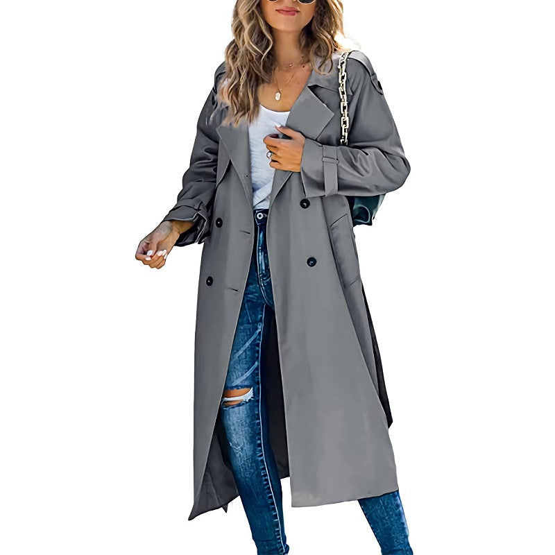 EB | Langer Trenchcoat Zeitlos & Funktional