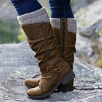 Bequeme rutschfeste Stiefel mit Reißverschluss EB