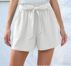 EB | Shorts mit Rüschenrand und Schleife